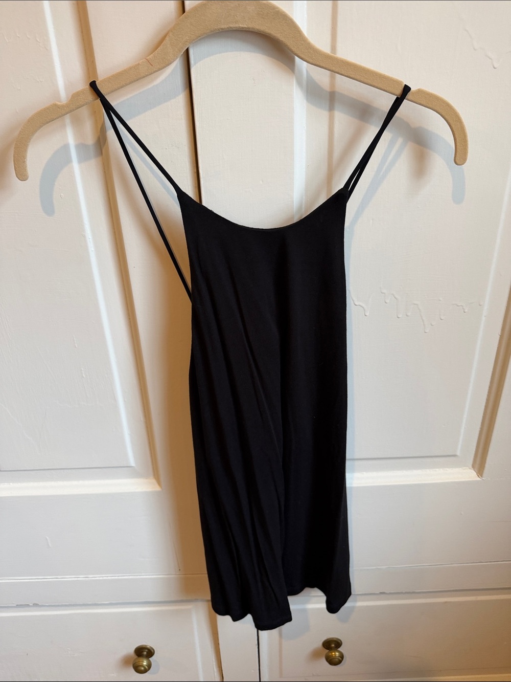 H&M Black Spaghetti Strap Cross Back Camisole